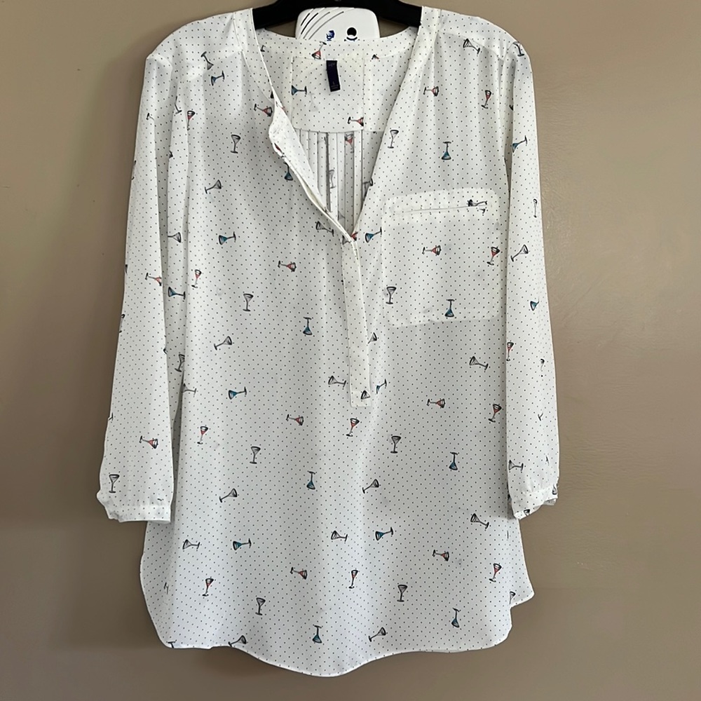 NYDJ martini glass top size L